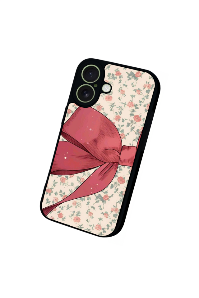 iPhone 17 Uyumlu Kurdele Tasarımlı Glossy Premium Kılıf