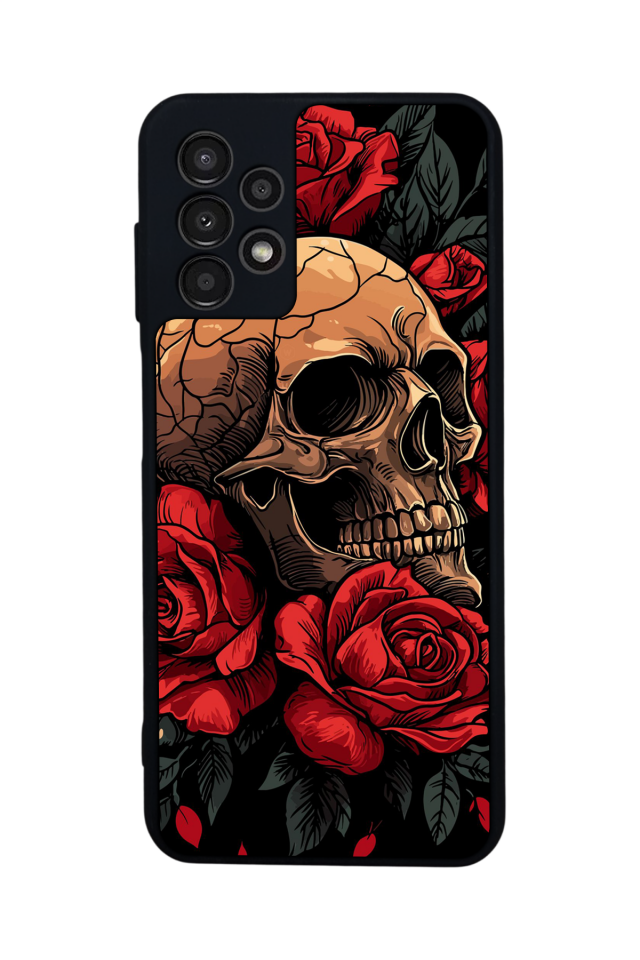 Samsung Galaxy A13 Uyumlu KuruKafa Tasarımlı Glossy Premium Kılıf