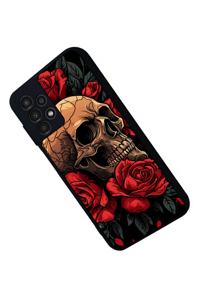 Samsung Galaxy A13 Uyumlu KuruKafa Tasarımlı Glossy Premium Kılıf