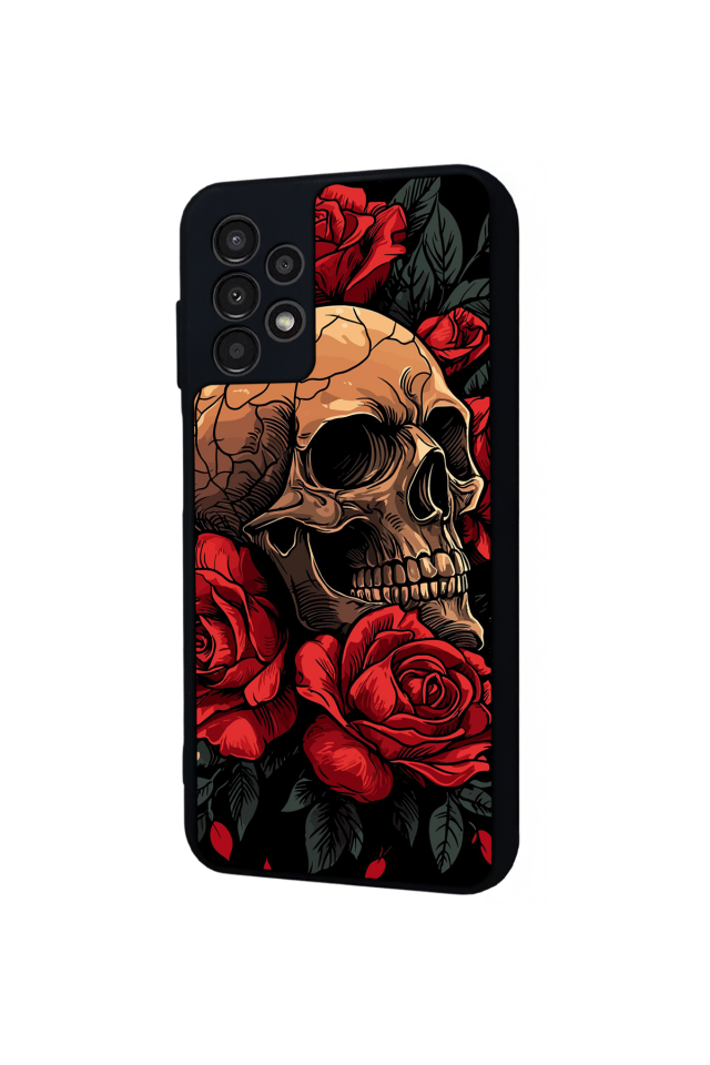 Samsung Galaxy A13 Uyumlu KuruKafa Tasarımlı Glossy Premium Kılıf