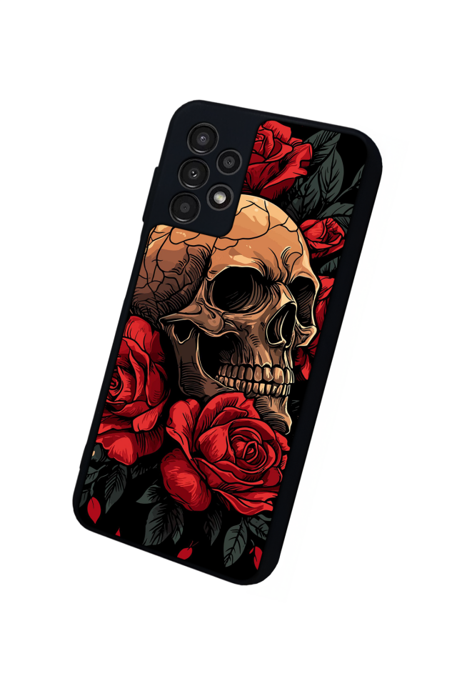 Samsung Galaxy A13 Uyumlu KuruKafa Tasarımlı Glossy Premium Kılıf