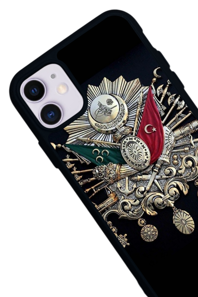 iPhone 11 Uyumlu Osmanli Tugrasi Tasarımlı Glossy Premium Kılıf