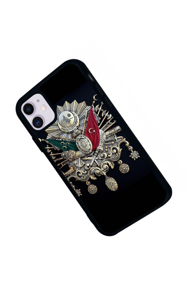 iPhone 11 Uyumlu Osmanli Tugrasi Tasarımlı Glossy Premium Kılıf