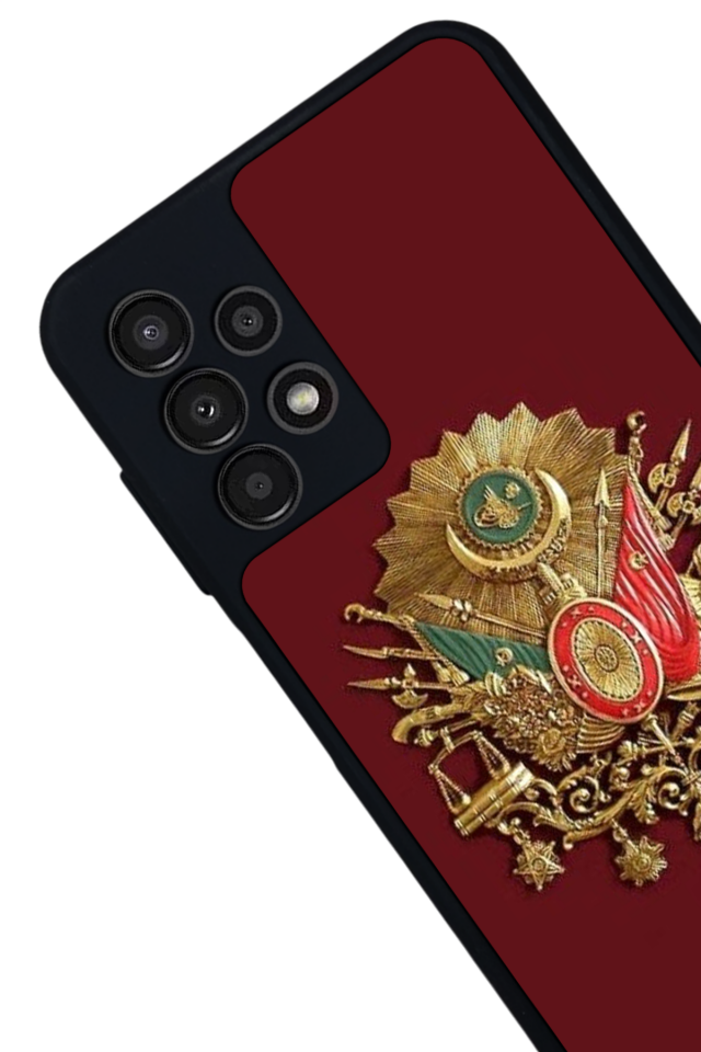 Samsung Galaxy A13 Uyumlu Osmanli Tugrasi Tasarımlı Glossy Premium Kılıf