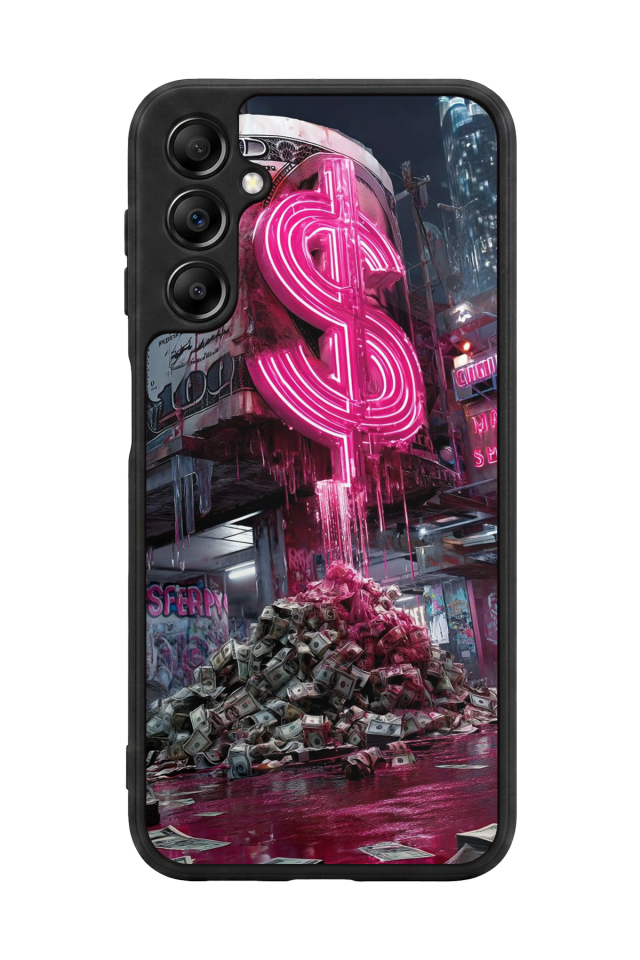 Samsung Galaxy A14 Uyumlu Para Tasarımlı Glossy Premium Kılıf