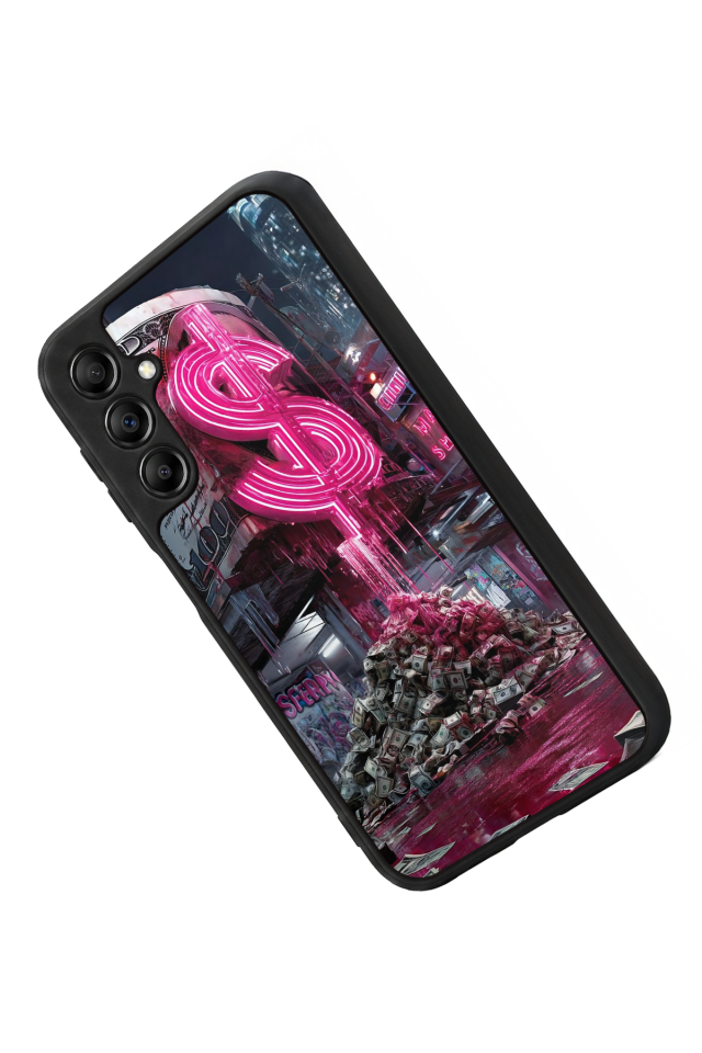 Samsung Galaxy A14 Uyumlu Para Tasarımlı Glossy Premium Kılıf