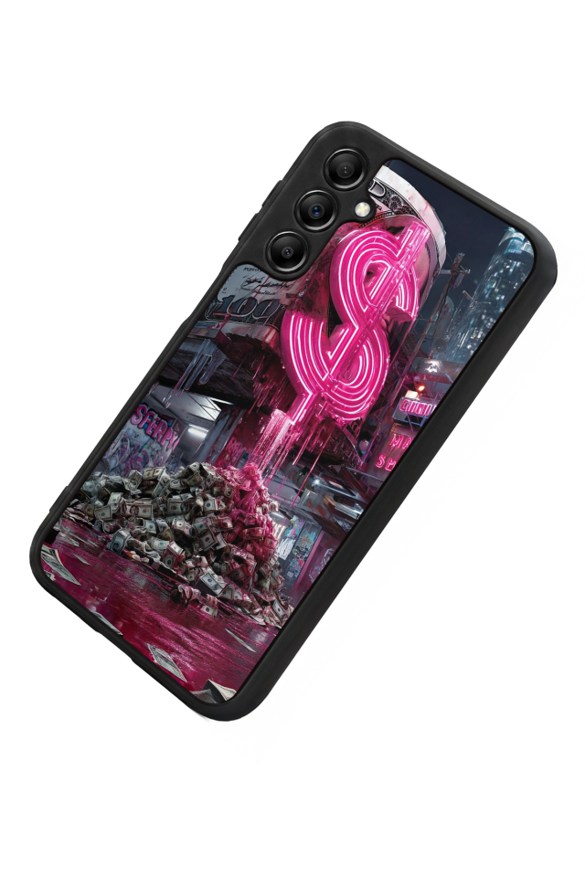 Samsung Galaxy A14 Uyumlu Para Tasarımlı Glossy Premium Kılıf