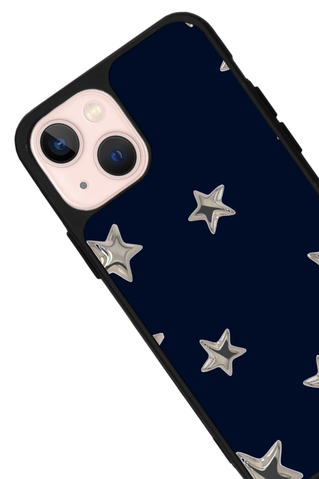 iPhone 15 Plus Uyumlu Retro Yildizlar Tasarımlı Glossy Premium Kılıf