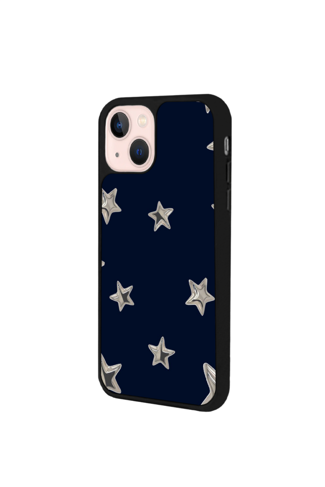 iPhone 15 Plus Uyumlu Retro Yildizlar Tasarımlı Glossy Premium Kılıf