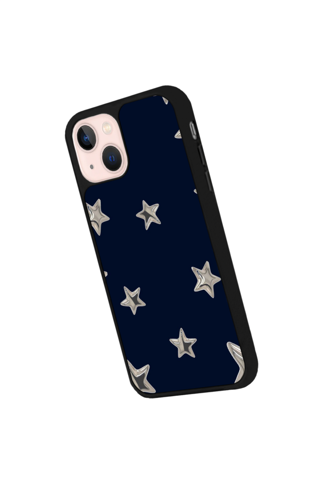iPhone 15 Plus Uyumlu Retro Yildizlar Tasarımlı Glossy Premium Kılıf
