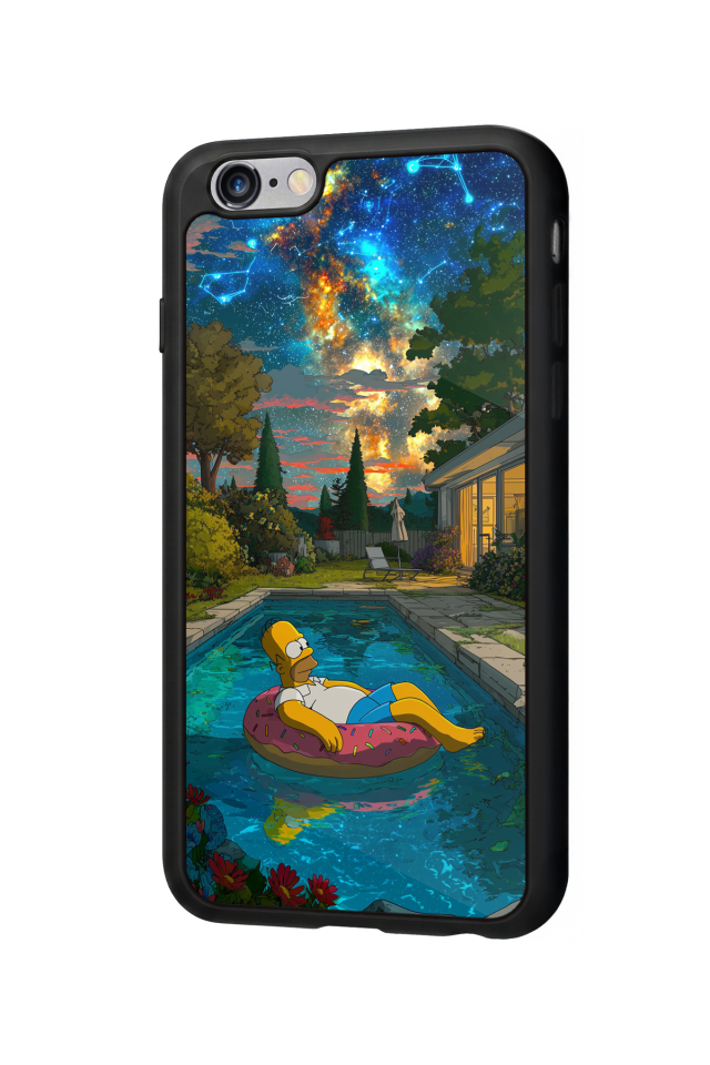 iPhone 6 Plus Uyumlu The Simpsons Tasarımlı Glossy Premium Kılıf