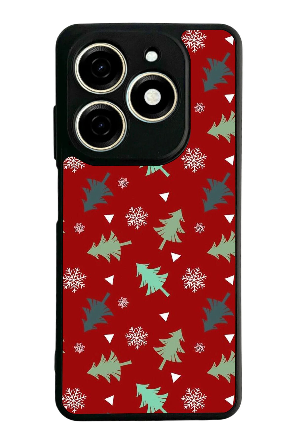 Tecno Spark 20/20C Uyumlu Yilbasi Christmas Tasarımlı Glossy Premium Kılıf