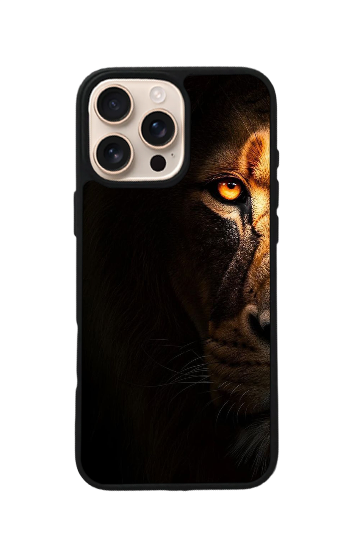 iPhone 15 Pro Uyumlu Aslan Tasarımlı Glossy Premium Kılıf
