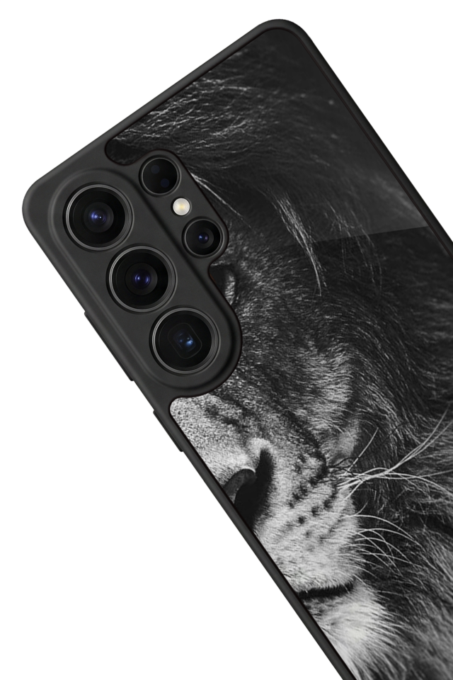 Samsung Galaxy S26 Ultra Uyumlu Aslan Tasarımlı Glossy Premium Kılıf