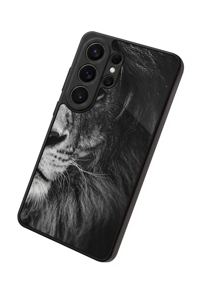 Samsung Galaxy S26 Ultra Uyumlu Aslan Tasarımlı Glossy Premium Kılıf