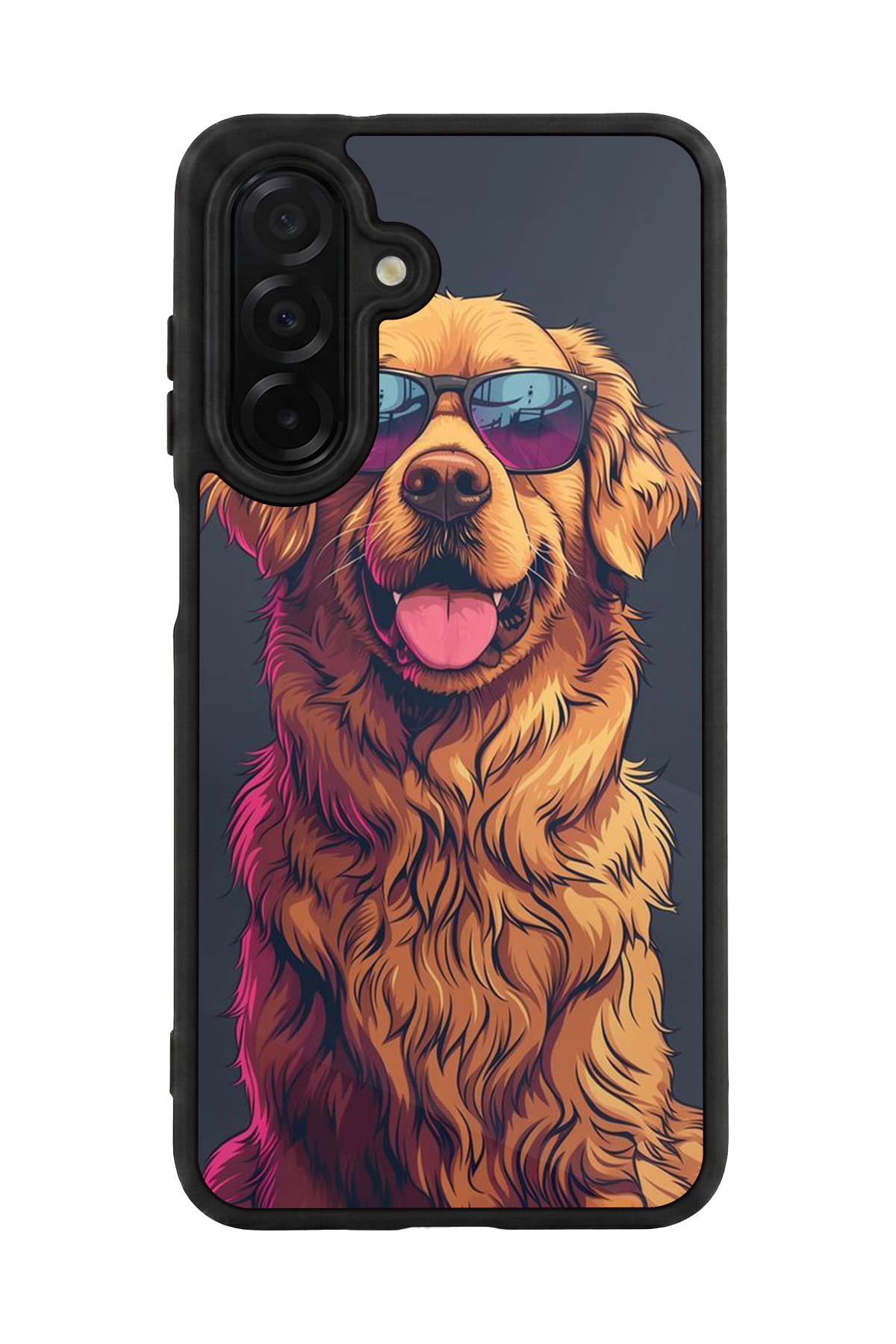 Samsung Galaxy A36 Uyumlu Golden Kopek Tasarımlı Glossy Premium Kılıf