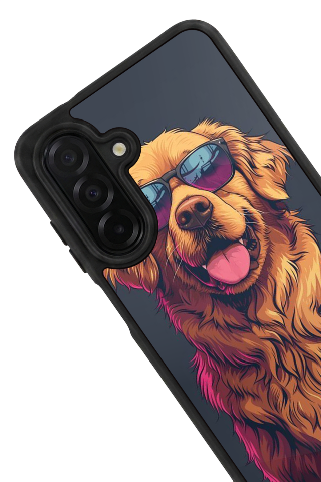 Samsung Galaxy A36 Uyumlu Golden Kopek Tasarımlı Glossy Premium Kılıf