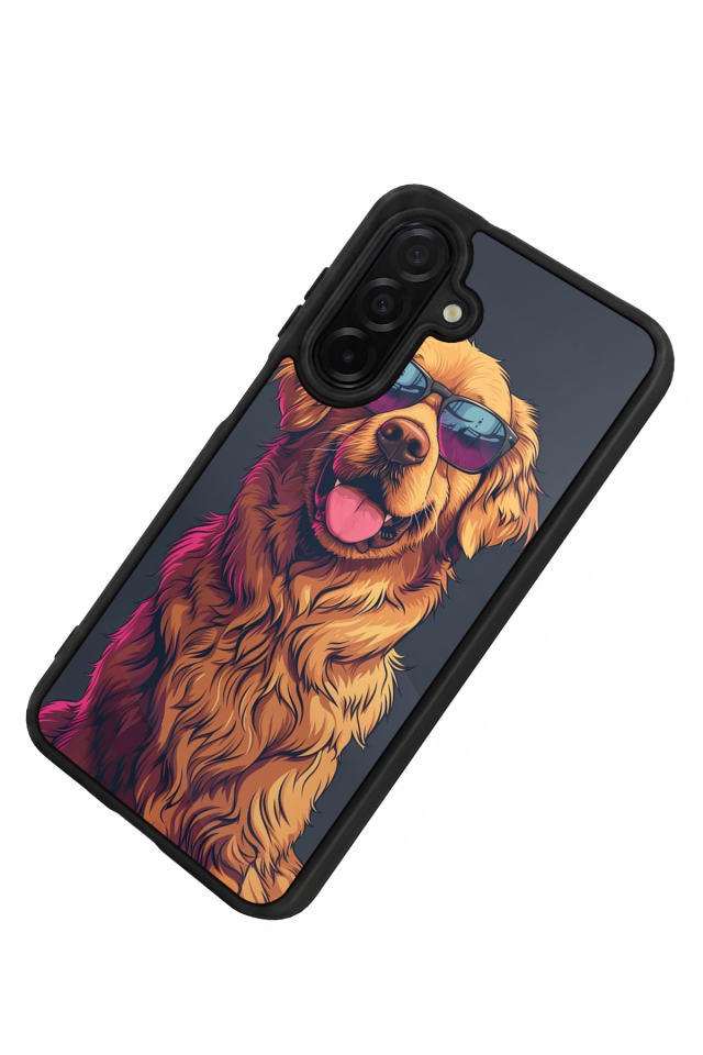 Samsung Galaxy A36 Uyumlu Golden Kopek Tasarımlı Glossy Premium Kılıf