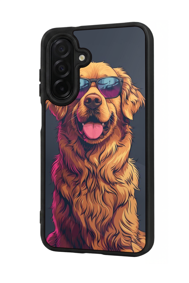 Samsung Galaxy A36 Uyumlu Golden Kopek Tasarımlı Glossy Premium Kılıf