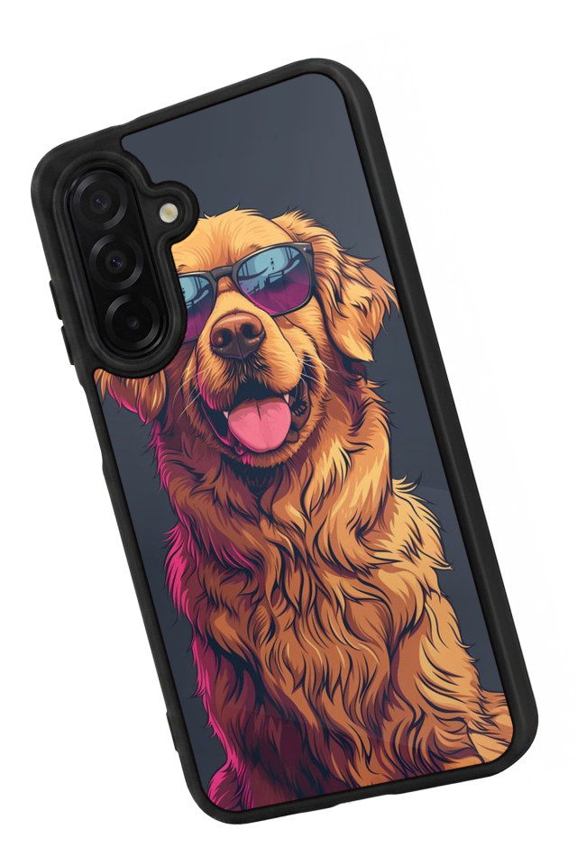 Samsung Galaxy A36 Uyumlu Golden Kopek Tasarımlı Glossy Premium Kılıf