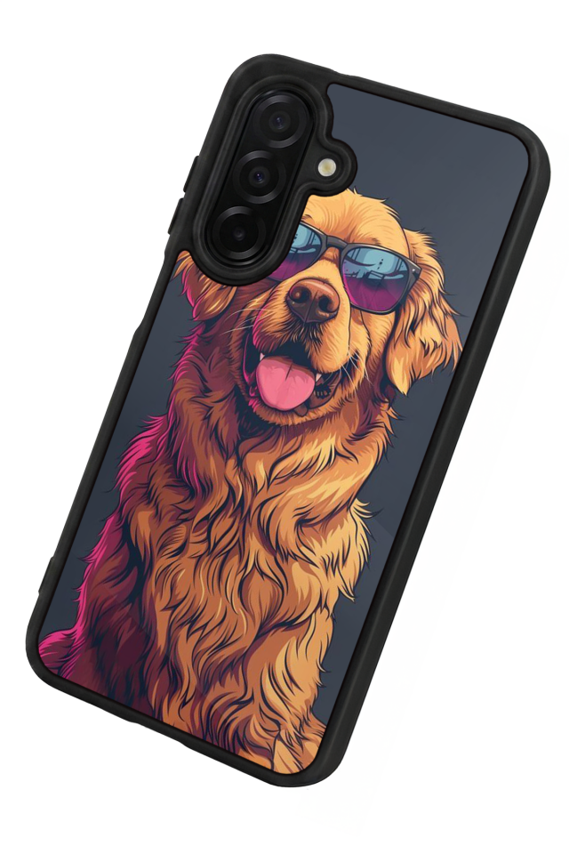 Samsung Galaxy A36 Uyumlu Golden Kopek Tasarımlı Glossy Premium Kılıf