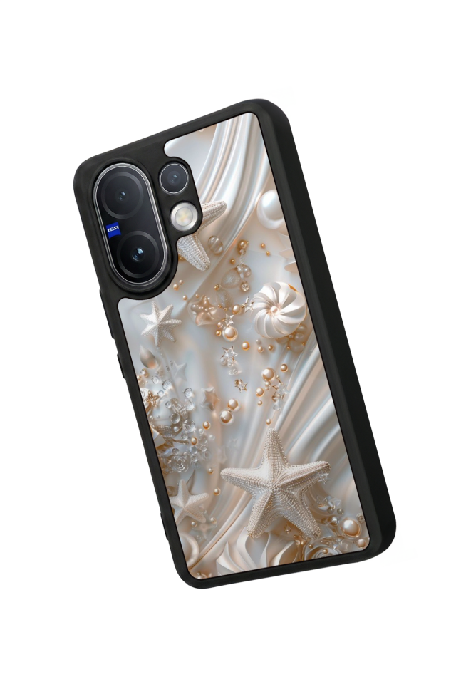 Vivo V60 Uyumlu  İnci Tasarımlı Glossy Premium Kılıf