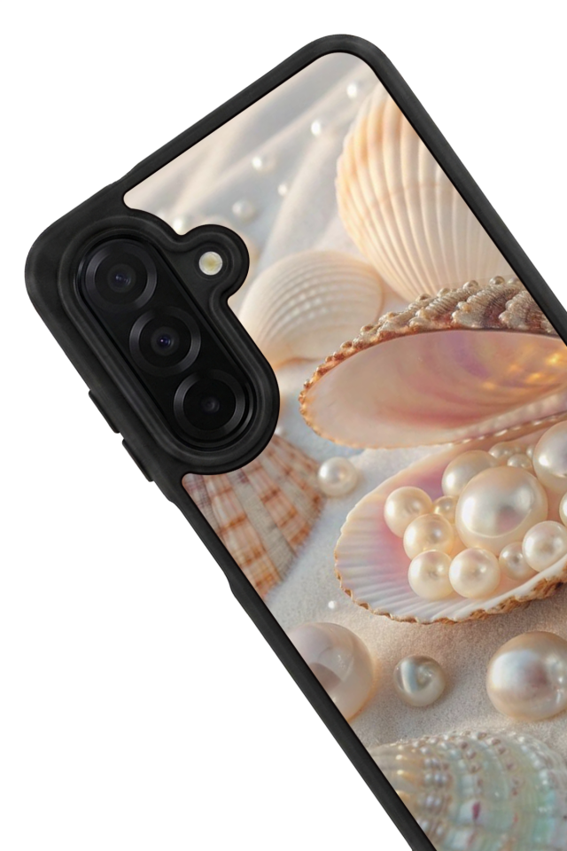 Samsung Galaxy A56 Uyumlu  İnci Tasarımlı Glossy Premium Kılıf