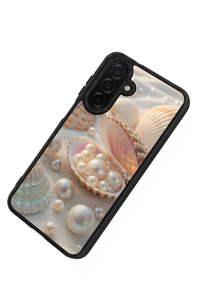 Samsung Galaxy A56 Uyumlu  İnci Tasarımlı Glossy Premium Kılıf