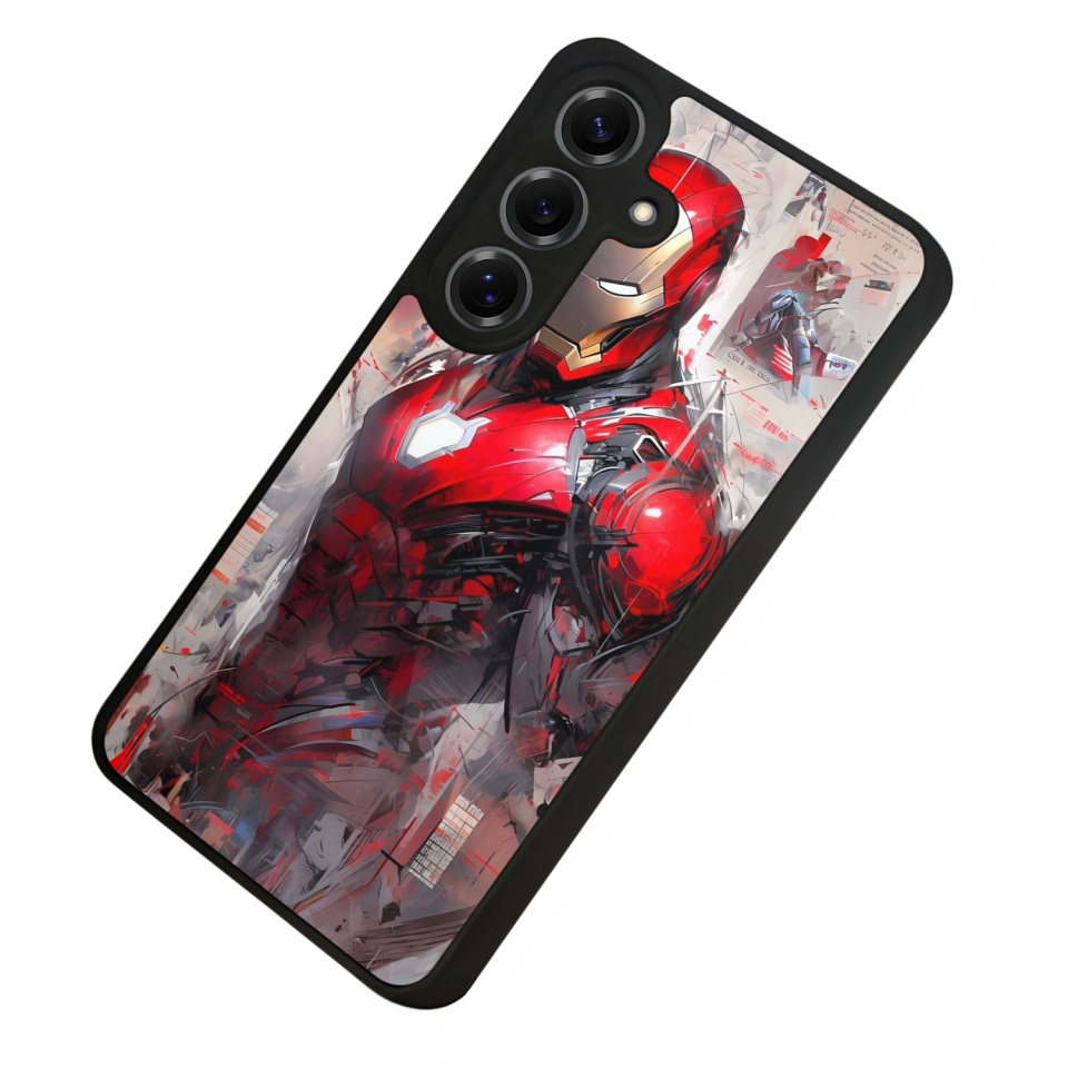 Samsung Galaxy S25 Uyumlu Iron Man ( Demir Adam ) Tasarımlı Glossy Premium Kılıf