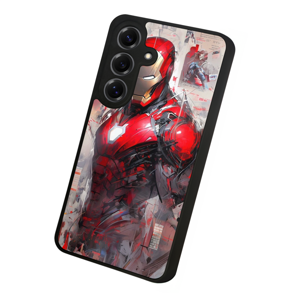 Samsung Galaxy S25 Uyumlu Iron Man ( Demir Adam ) Tasarımlı Glossy Premium Kılıf