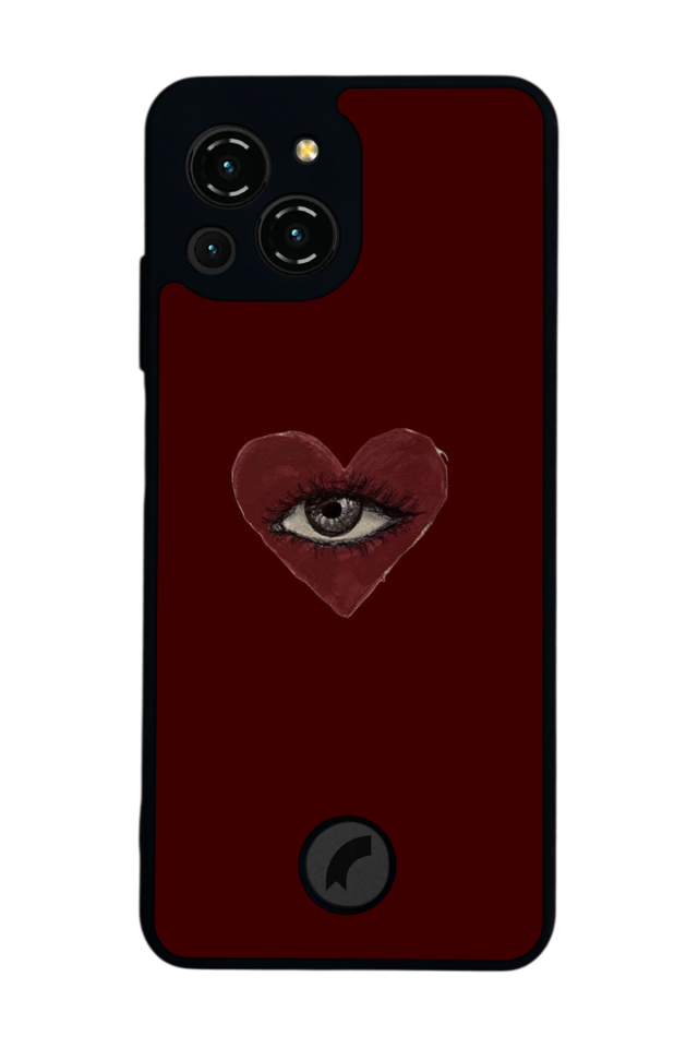 Reeder S23 Pro Max Uyumlu Kalp Love Tasarımlı Glossy Premium Kılıf