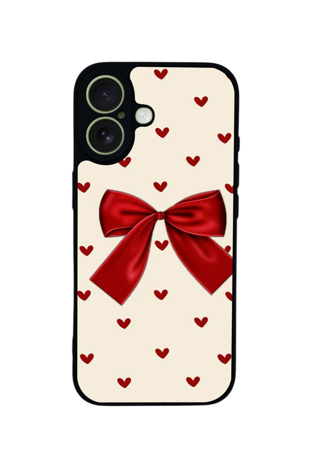 iPhone 17 Uyumlu Kurdele Tasarımlı Glossy Premium Kılıf