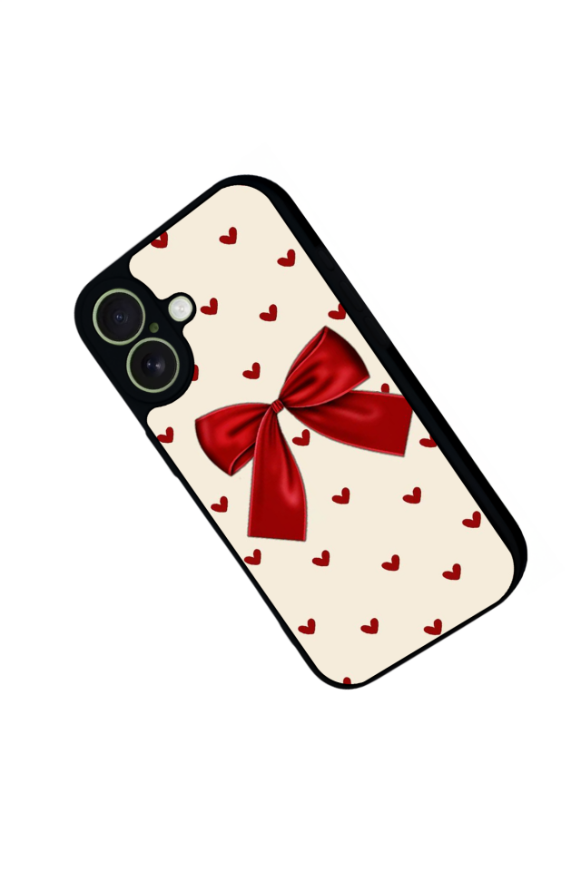 iPhone 17 Uyumlu Kurdele Tasarımlı Glossy Premium Kılıf