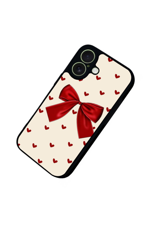 iPhone 17 Uyumlu Kurdele Tasarımlı Glossy Premium Kılıf