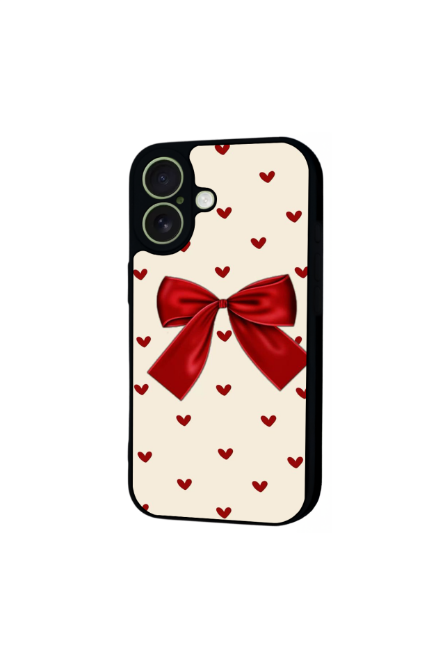 iPhone 17 Uyumlu Kurdele Tasarımlı Glossy Premium Kılıf