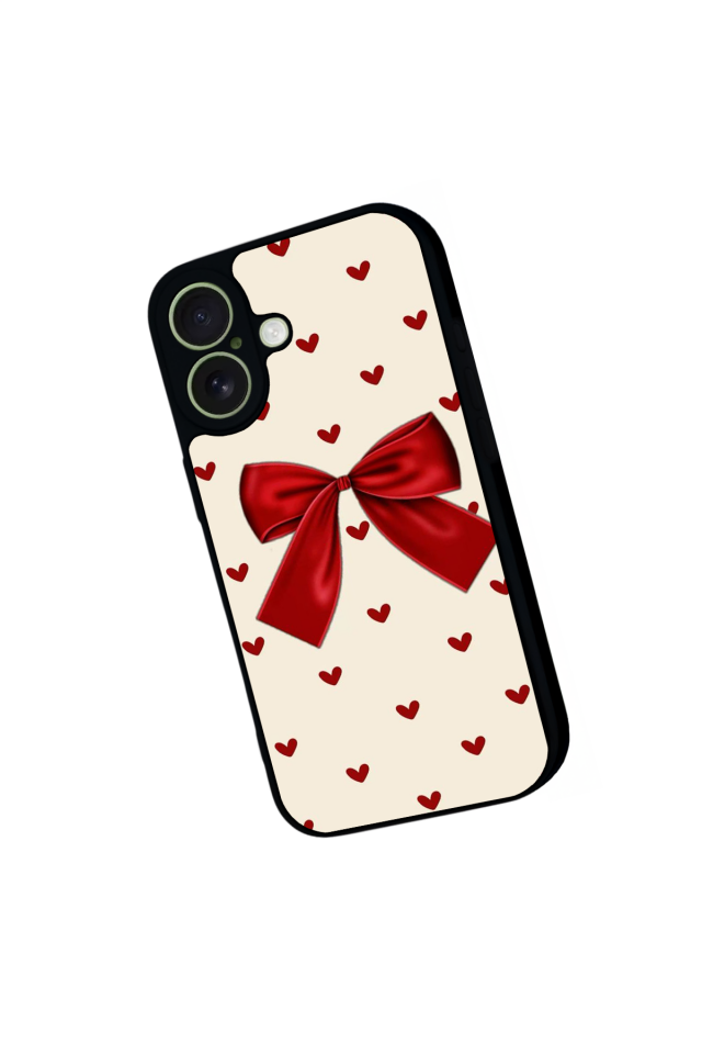 iPhone 17 Uyumlu Kurdele Tasarımlı Glossy Premium Kılıf