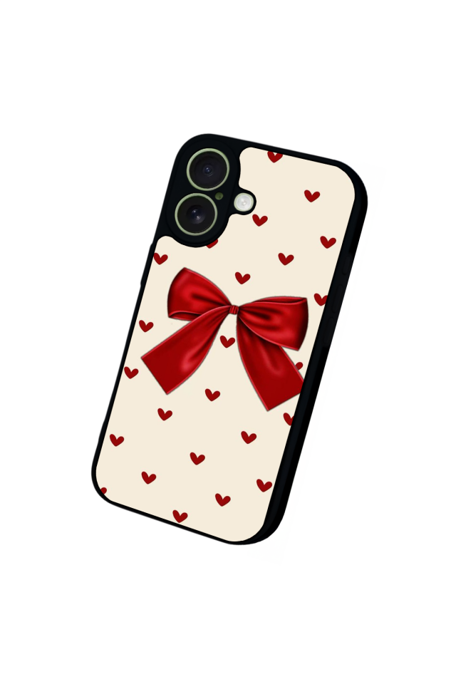 iPhone 17 Uyumlu Kurdele Tasarımlı Glossy Premium Kılıf
