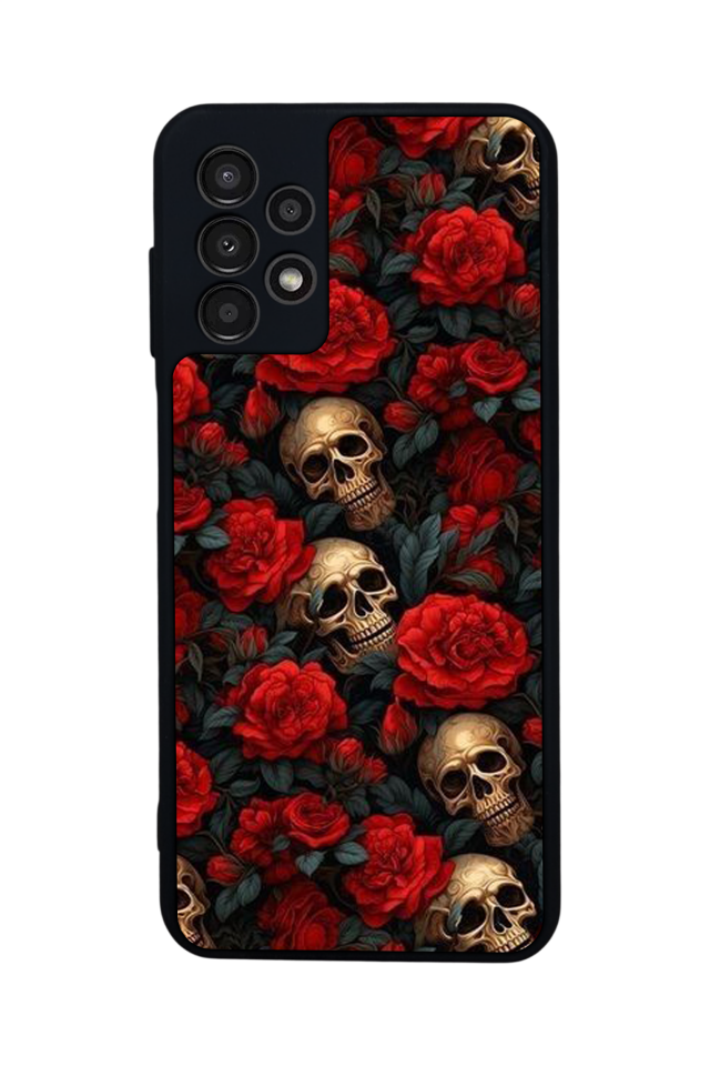 Samsung Galaxy A13 Uyumlu KuruKafa Tasarımlı Glossy Premium Kılıf