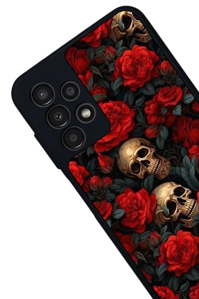 Samsung Galaxy A13 Uyumlu KuruKafa Tasarımlı Glossy Premium Kılıf