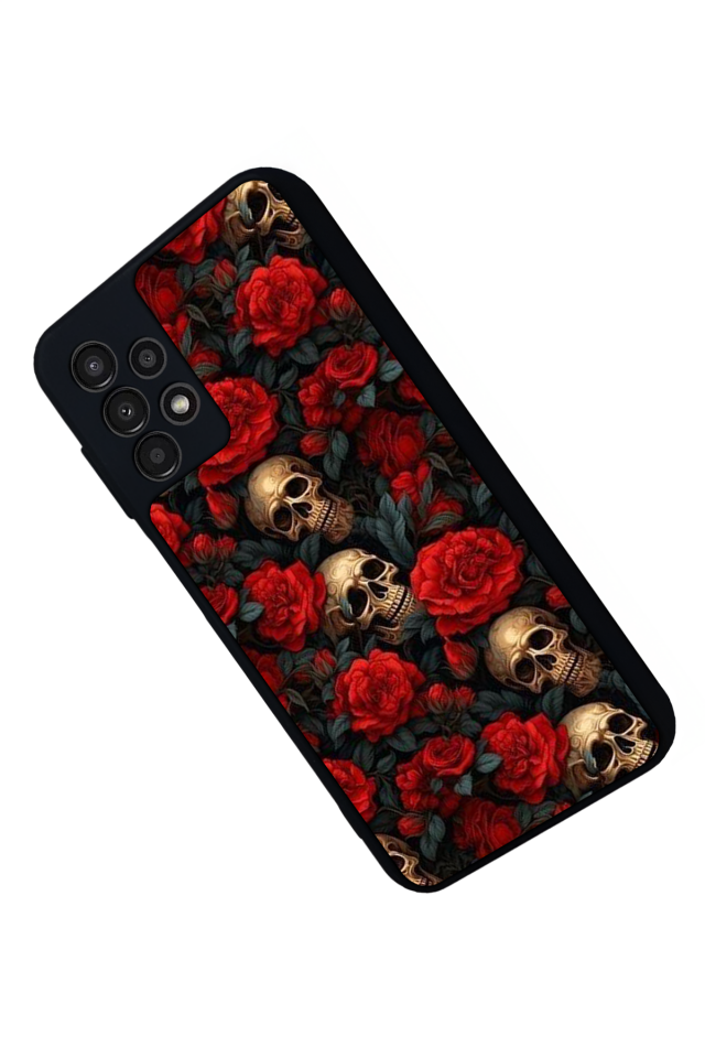 Samsung Galaxy A13 Uyumlu KuruKafa Tasarımlı Glossy Premium Kılıf