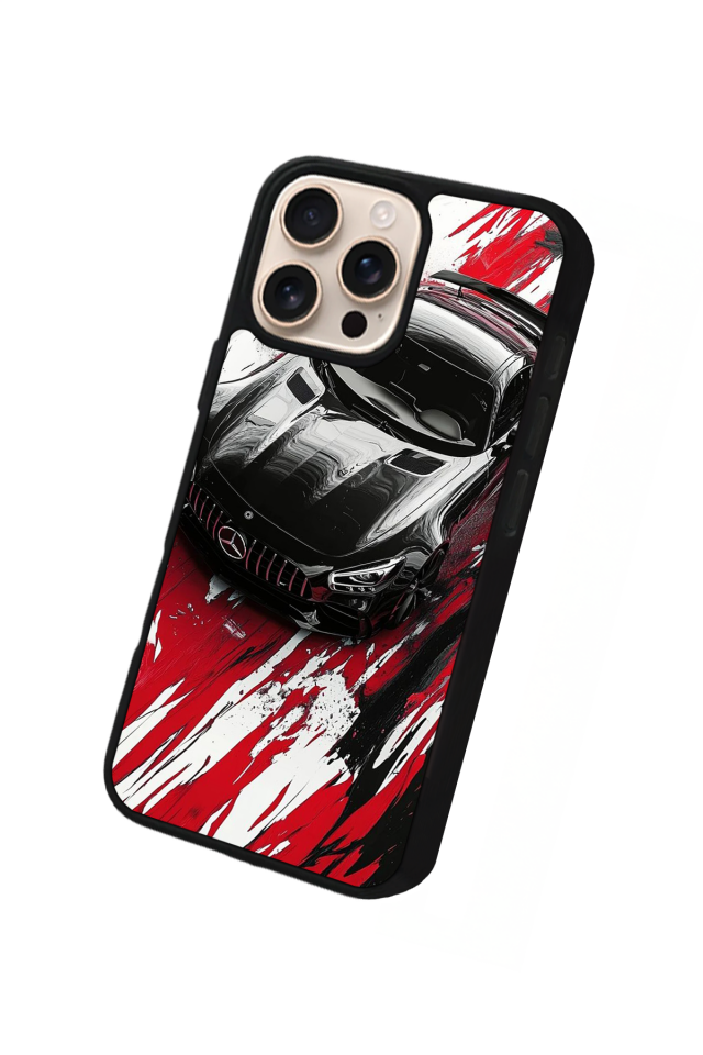 iPhone 16 Pro Max Uyumlu Mercedes Tasarımlı Glossy Premium Kılıf