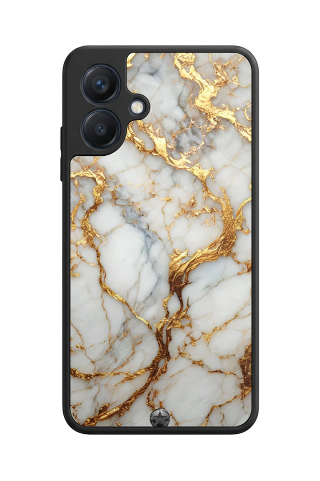 Samsung Galaxy A07 Uyumlu Mermer Marble Tasarımlı Glossy Premium Kılıf