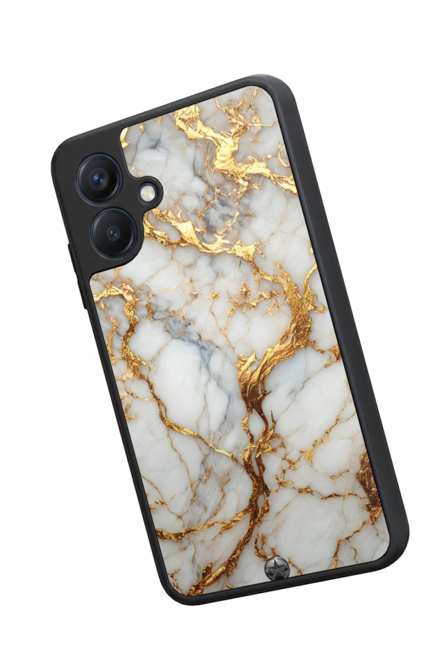 Samsung Galaxy A07 Uyumlu Mermer Marble Tasarımlı Glossy Premium Kılıf