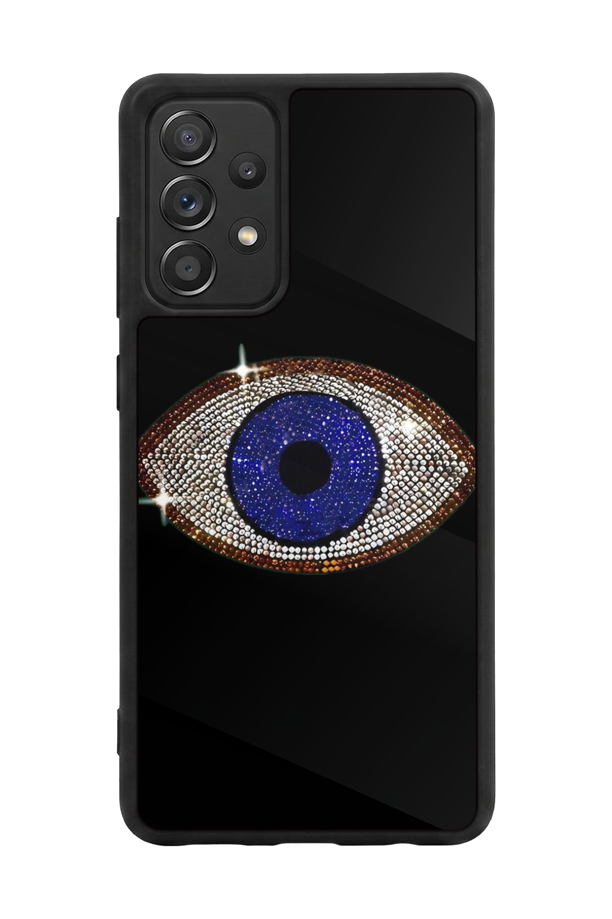 Samsung Galaxy A72 Uyumlu Nazar Tasarımlı Glossy Premium Kılıf