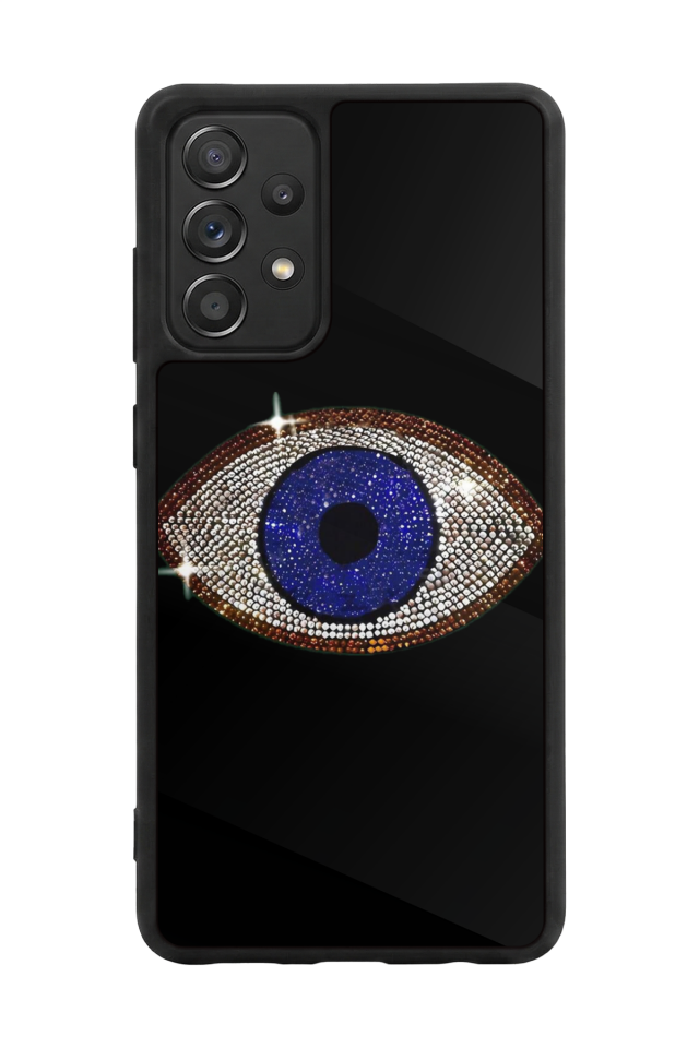 Samsung Galaxy A72 Uyumlu Nazar Tasarımlı Glossy Premium Kılıf