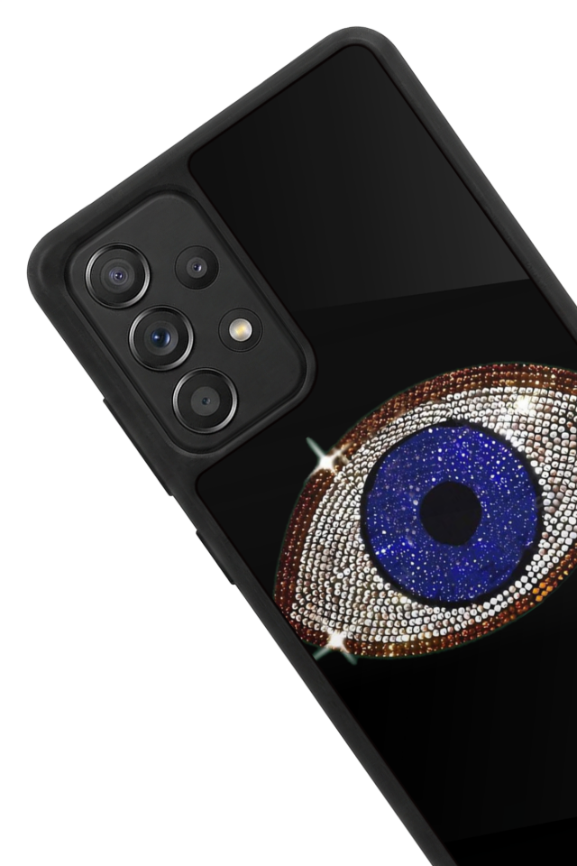 Samsung Galaxy A72 Uyumlu Nazar Tasarımlı Glossy Premium Kılıf