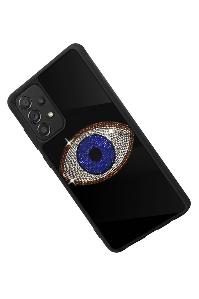 Samsung Galaxy A72 Uyumlu Nazar Tasarımlı Glossy Premium Kılıf