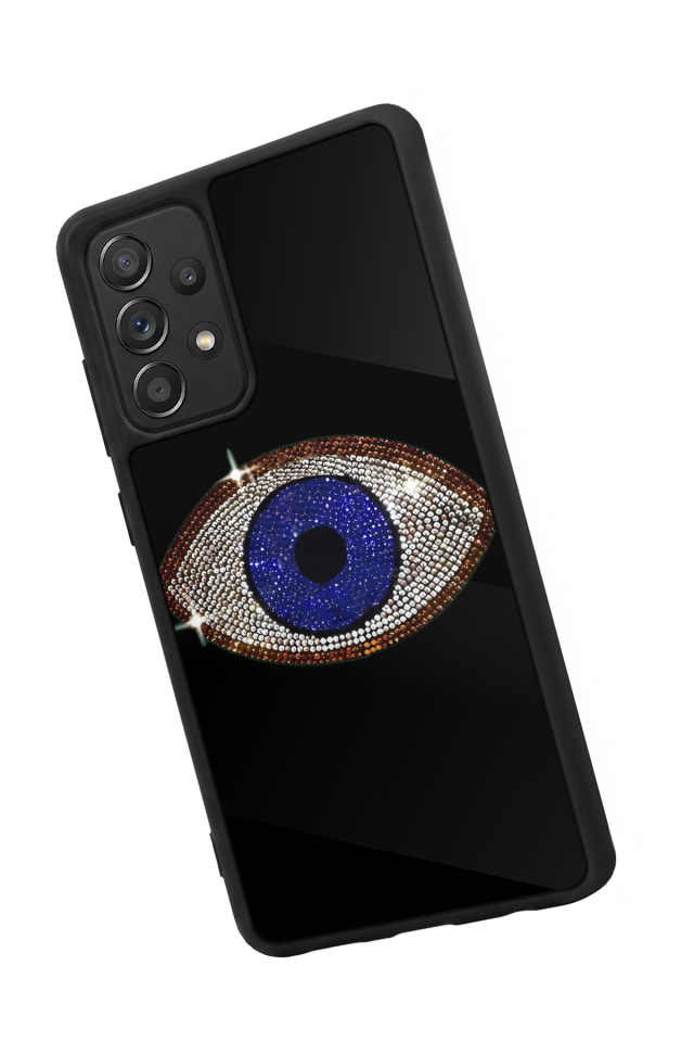 Samsung Galaxy A72 Uyumlu Nazar Tasarımlı Glossy Premium Kılıf