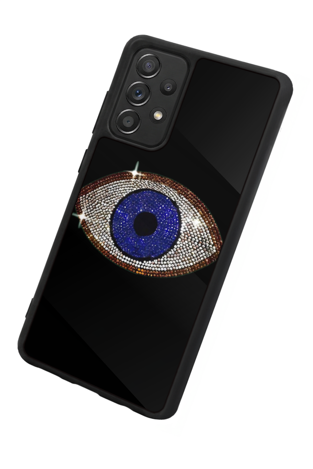 Samsung Galaxy A72 Uyumlu Nazar Tasarımlı Glossy Premium Kılıf