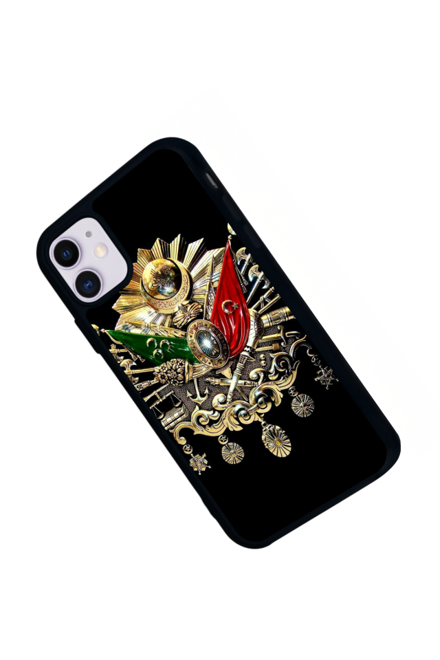 iPhone 11 Uyumlu Osmanli Tugrasi Tasarımlı Glossy Premium Kılıf